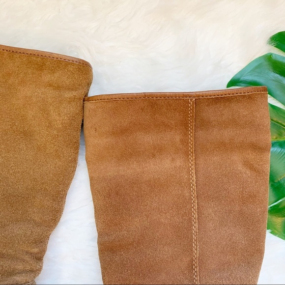 Coach tan suede slip on boots shearling RELISTED - Picture 8 of 10